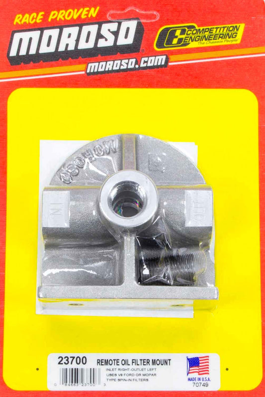 Moroso Ford Oil Filter Mount 23700