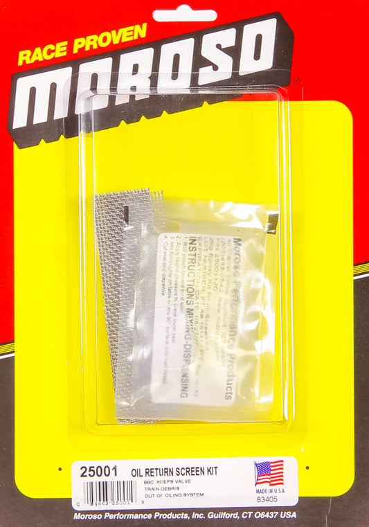Moroso Oil Galley Return Screen 25001