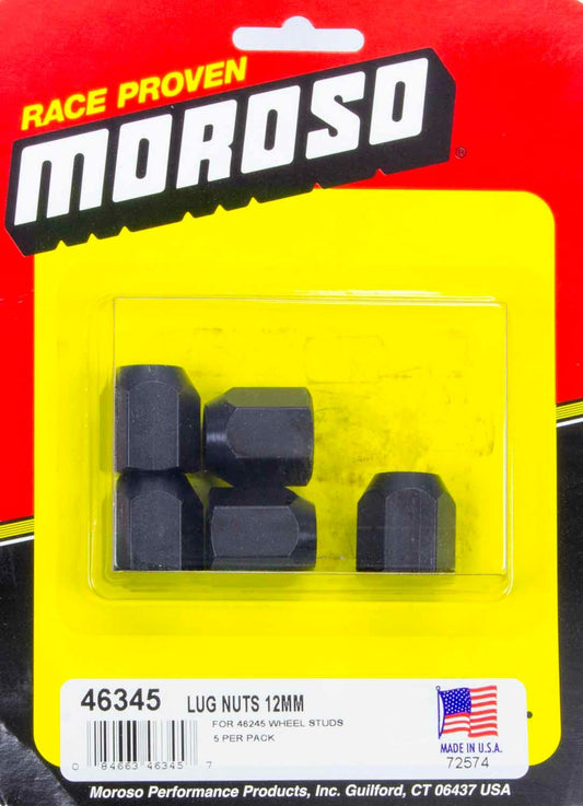 Moroso 12mm x 1.5" Lug Nuts (5pk) 46345