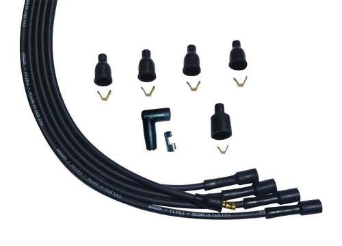 Moroso Ultra Plug Wire Set Universal 4-Cyl Black 51004