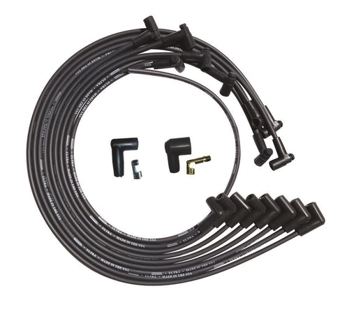 Moroso Ultra Plug Wire Set SBC Under Valve Cover Black 51028