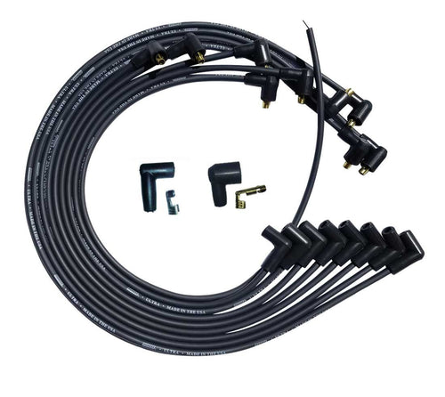 Moroso Ultra Plug Wire Set SBC Under Valve Cover Black 51029