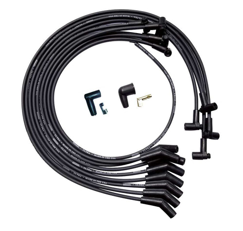 Moroso Ultra Plug Wire Set SBC Under Valve Cover Black 51030