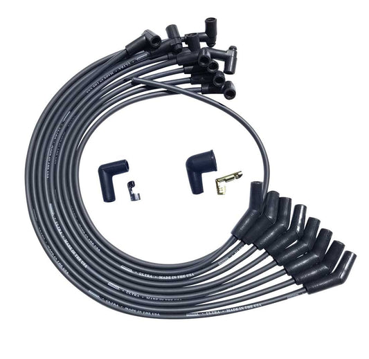 Moroso Ultra Plug Wire Set BBC Over Valve Cover Black 51042