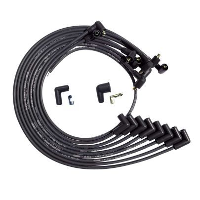Moroso Ultra Plug Wire Set BBC Under Valve Cover Black 51044