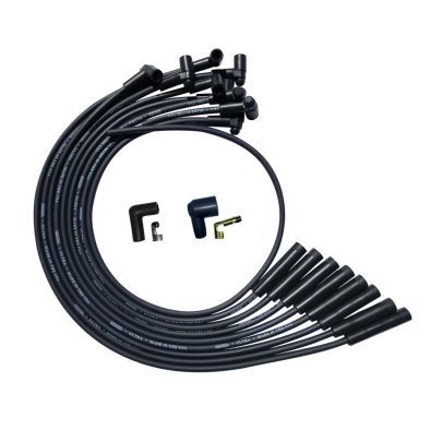 Moroso Ultra Plug Wire Set BBC Over Valve Cover Black 51540