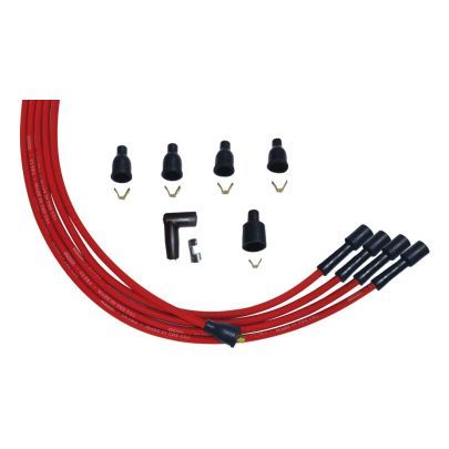 Moroso Ultra Plug Wire Set Universal 4-Cyl Red 52004