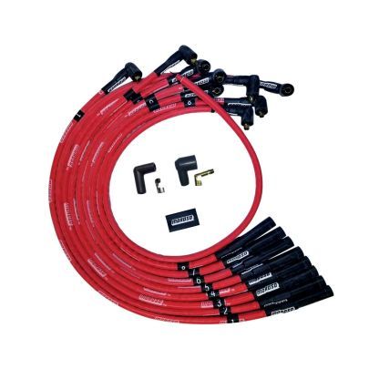 Moroso Ultra Plug Wire Set BBC Over Valve Cover Red 52541