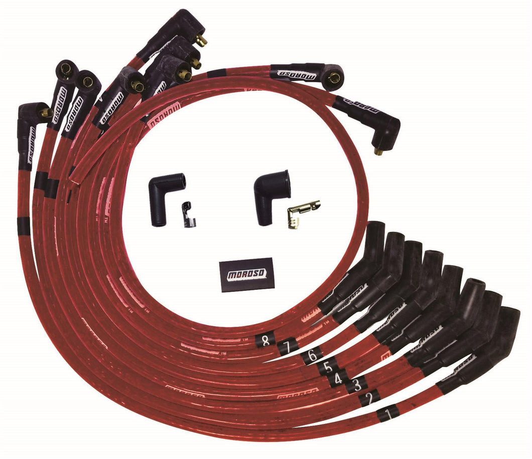 Moroso Ultra Plug Wire Set SBF 260-302 Red 52571