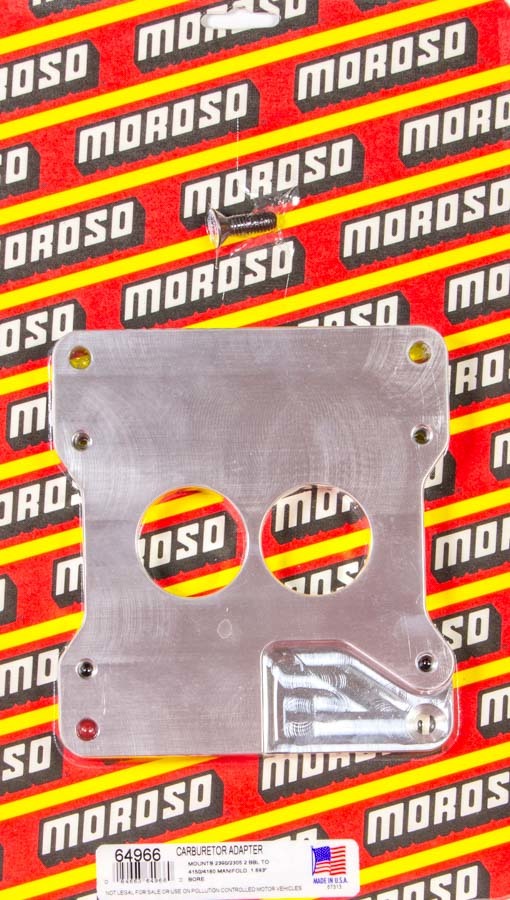 Moroso 2 To 4bbl Carb Adapter 64966