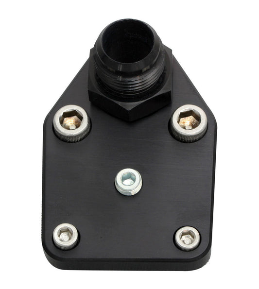 Moroso SBC F/P Block-Off Plate w/Fitting 65397