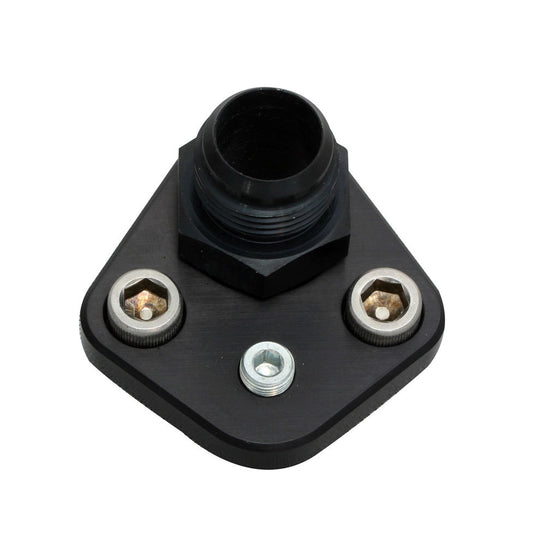 Moroso BBC F/P Block-Off Plate w/Fitting 65398