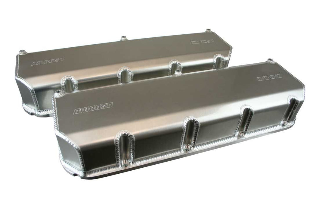 Moroso SBC Fab Alm Valve Cover Set - CFE 4.400 Bore 68340