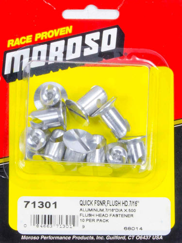 Moroso Aluminum Quick Fasteners Flush Head-7/16