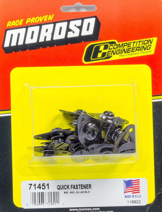 Moroso Self Ejecting Fasteners Aluminum .450" Short Body 71451