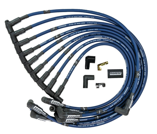 Moroso Ultra 40 Plug Wire Set Blue 73664