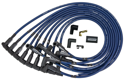 Moroso Ultra 40 Plug Wire Set BBC HEI Blue 73669