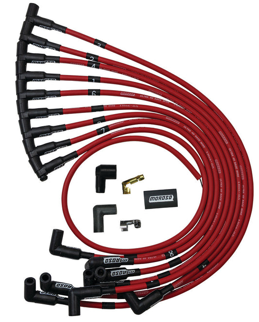 Moroso Ultra 40 Plug Wire Set Red 73684