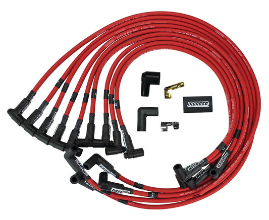 Moroso Ultra 40 Plug Wire Set Red 73686