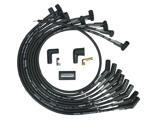 Moroso Ultra 40 Plug Wire Set SBF 302 HEI Black 73718