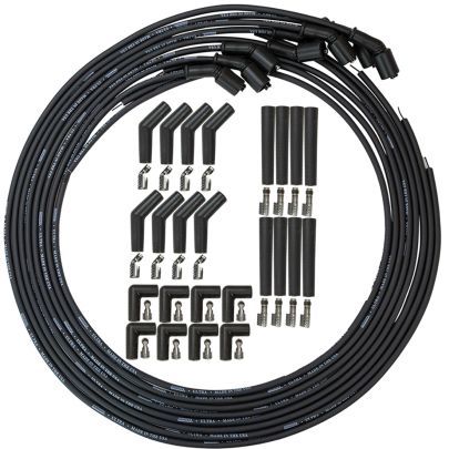 Moroso Ultra 350 LS/LT Wire Set 8mm Black -Universal 73748