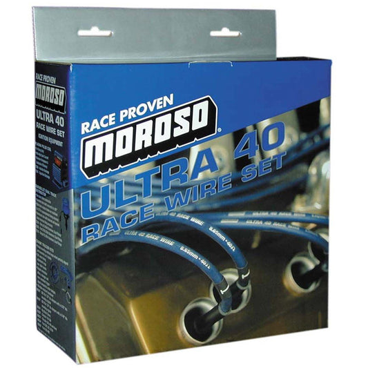 Moroso Ultra 40 Plug Wire Set Sleeved Black 73833