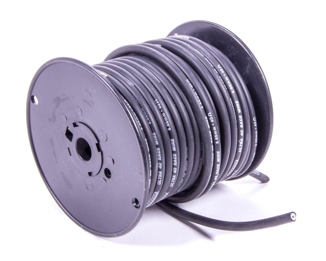 Moroso Ultra 40 Ignition Wire Black 100' Spool 73838
