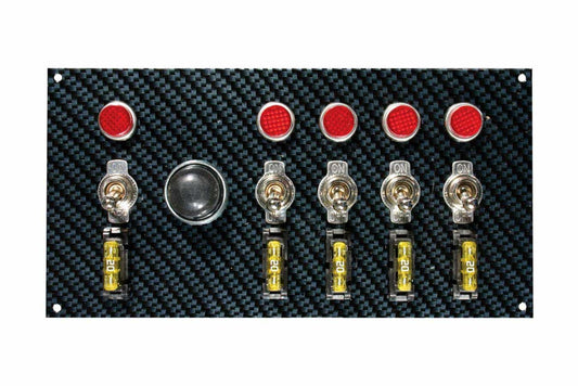 Moroso Fiber Design Switch Panel Black/Black 74139