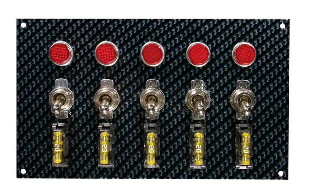 Moroso Fiber Design Switch Panel Black/Black 74148