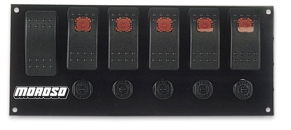 Moroso Rocker Switch Panel Kit 74180