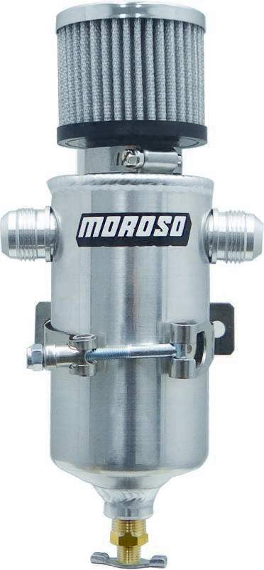 Moroso Breather Tank- Dry Sump w/Two 12an Male 85469