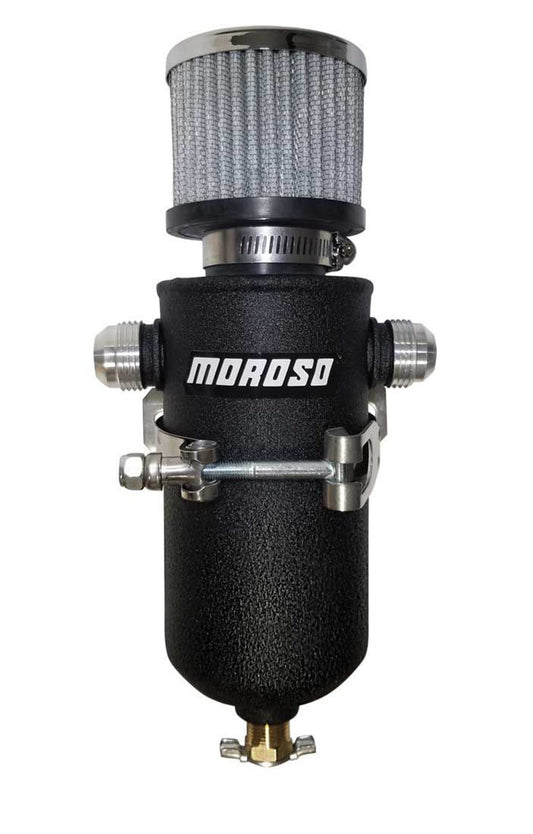 Moroso Remote Breather Tank - w/2 - 12an Fitting 85753