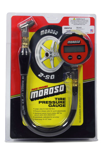 Moroso Tire Gauge 0-15 Digital Backlit 89574