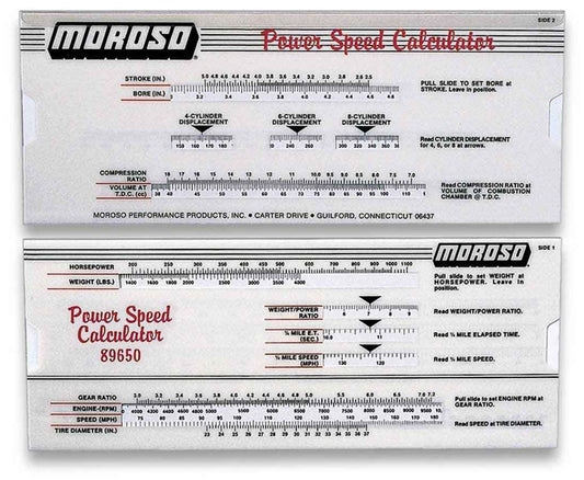 Moroso Power/Speed Calculator 89650