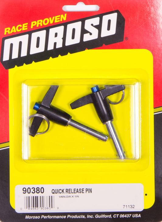 Moroso Quick Release Pins (2) 1/4 x 1" 90380