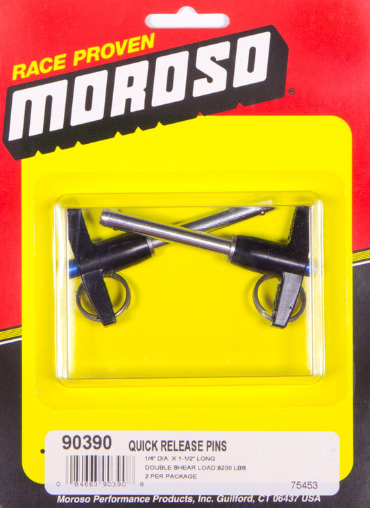Moroso Quick Release Pins (2) 1/4 x 1-1/2 90390