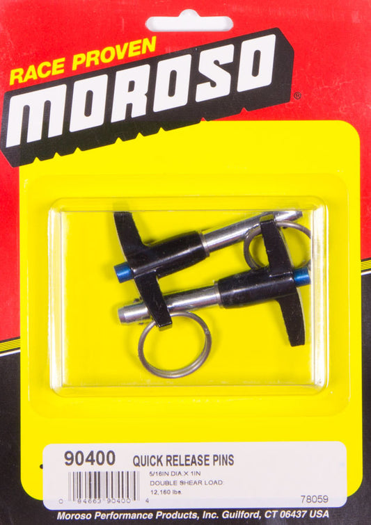 Moroso Quick Release Pins (2) 5/16 x 1" 90400