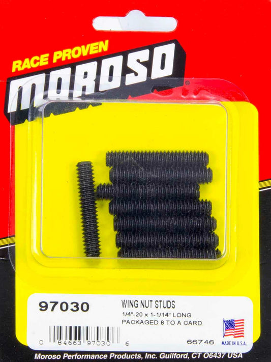 Moroso Valve Cover Hold Down Stud 1.375" (8pk) 97030
