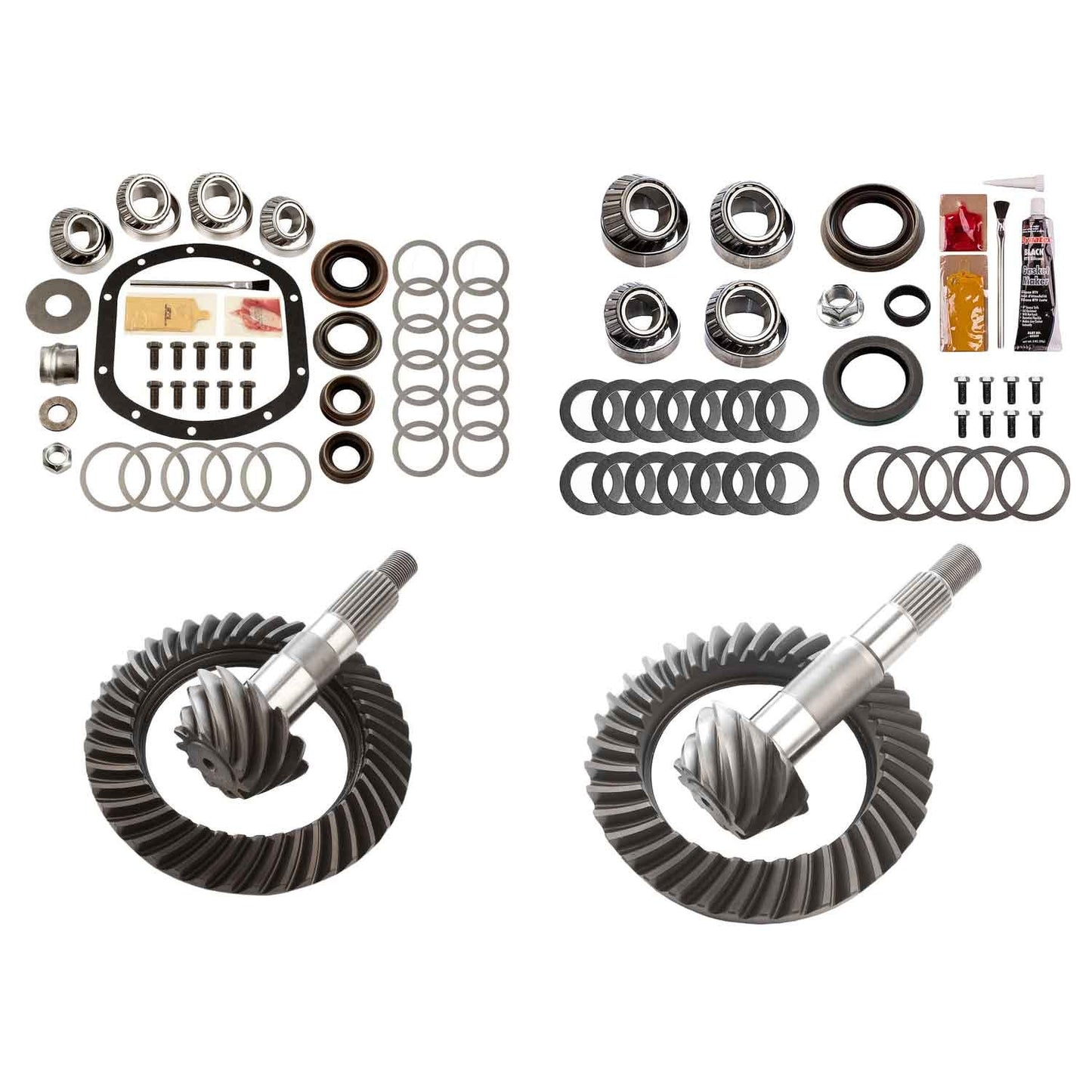 Motive Gear Differential Ring and Pinon Front and Rear Complete Kit, Jeep TJ Non-Rubicon