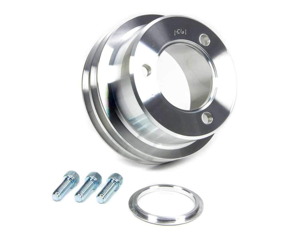 March Performance 2-Groove Crank Pulley 1561