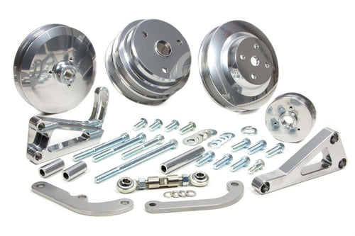 March Performance Pulley Kit Serpentine  Silver SBC 22031-09