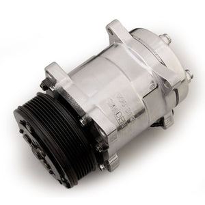 March Performance A/C Compressor Sanden Style 508 Chrome P413