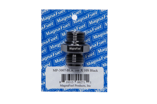 MagnaFuel #10an to #10an Straight Fitting Black MP-3007-BLK