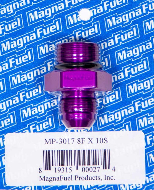MagnaFuel #8an Male to #10an O-Ring Str. Adapter Ftng MP-3017
