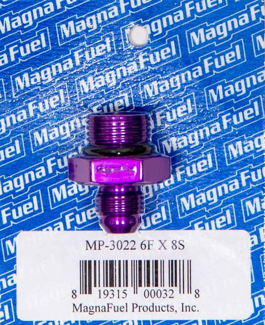 MagnaFuel #6an Flare to #8an Port Fitting, Straight MP-3022