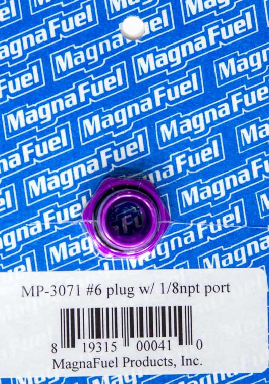 MagnaFuel #6 O-Ring Port Plug w/1/8in NPT in Center MP-3071