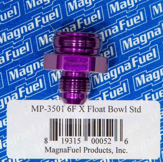 MagnaFuel #6 Holley Float Bowl Fitting MP-3501