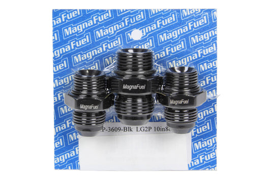 MagnaFuel 9833 Regulator Plumbing Kit 10AN/8AN Lines MP-3609-Blk