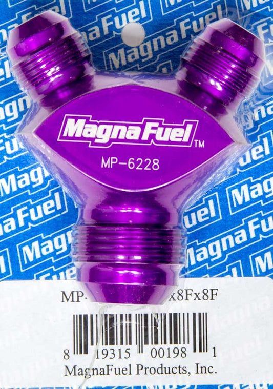 MagnaFuel Y-Fitting, 1 #12an Male & 2 #8an Male MP-6228