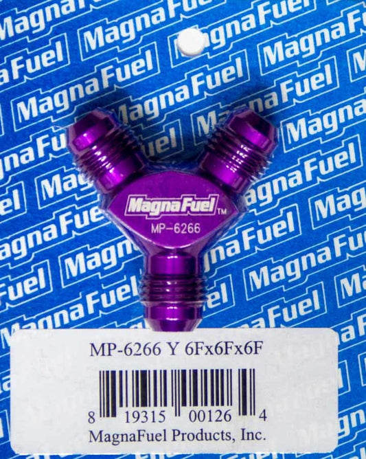 MagnaFuel Y-Fitting, 3 #6 Male MP-6266